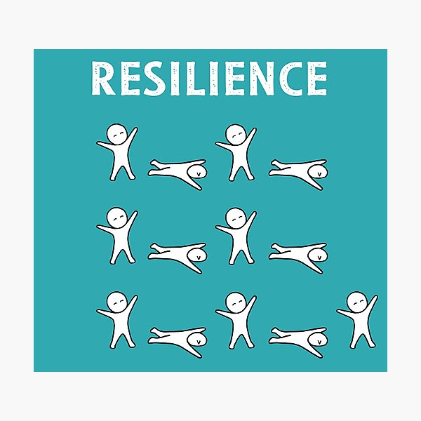 Item preview, Resilience - Teal designed and sold by ImperfectLife.