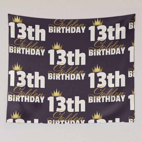 Item preview, 13th Golden Birthday Year Age Crown graphic designed and sold by doodabobs.