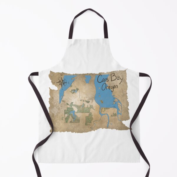 Item preview, Map of Coos Bay designed and sold by TheArtOfTreble.
