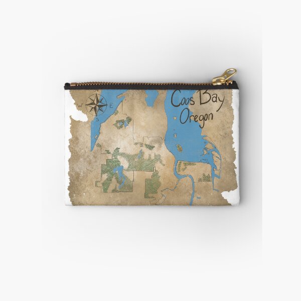 Item preview, Map of Coos Bay designed and sold by TheArtOfTreble.