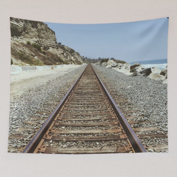 Item preview, Train Tracks at the Beach  designed and sold by daniash.