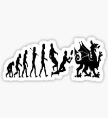 Welsh evolution Sticker