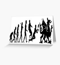 Welsh evolution Greeting Card