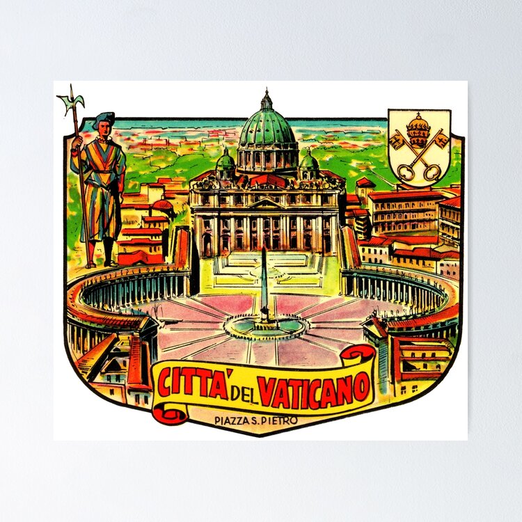 Vatican City Vintage Travel Decal Sticker