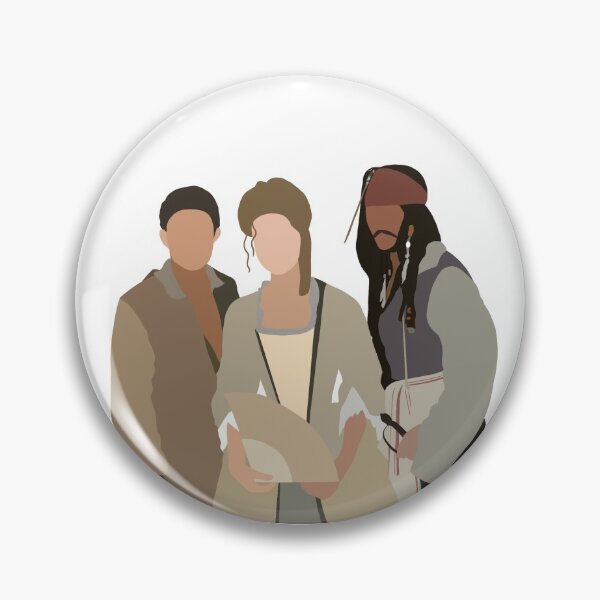 Item preview, Pirates of the Caribbean Elizabeth Swann, Will Turner, and Jack Sparrow designed and sold by classtrait0r.