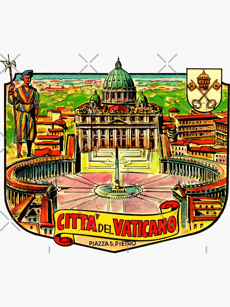 Vatican City Vintage Travel Decal Sticker