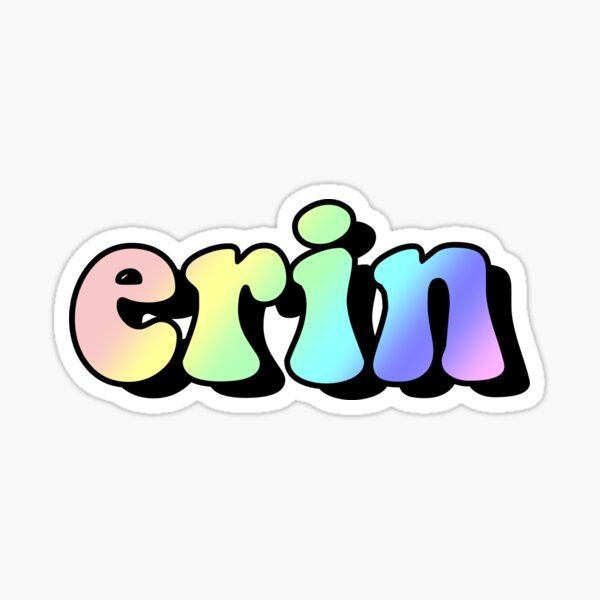 Item preview, aesthetic rainbow erin name designed and sold by STAR10008.