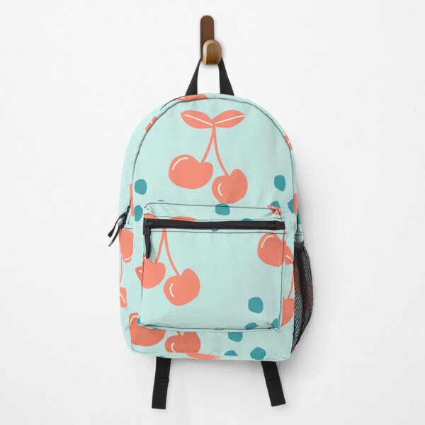 Item preview, Cherry in blue blossom flower fruit pattern gift design designed and sold by Michael Schmidt.