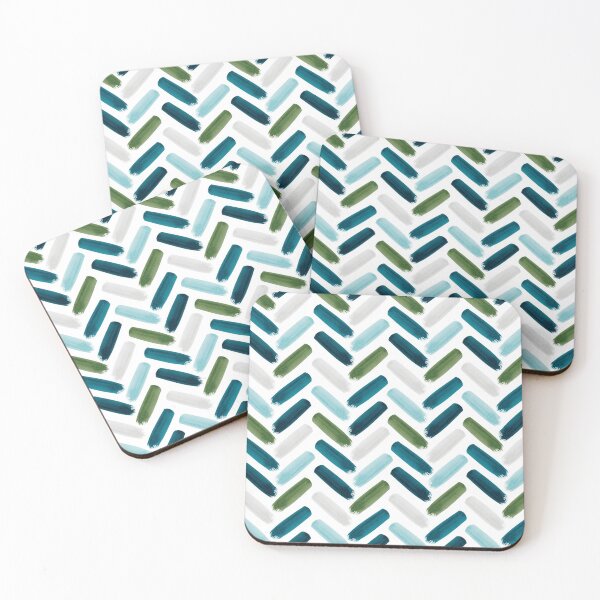 Item preview, Painted Herringbone - oceanic designed and sold by Gale Switzer.