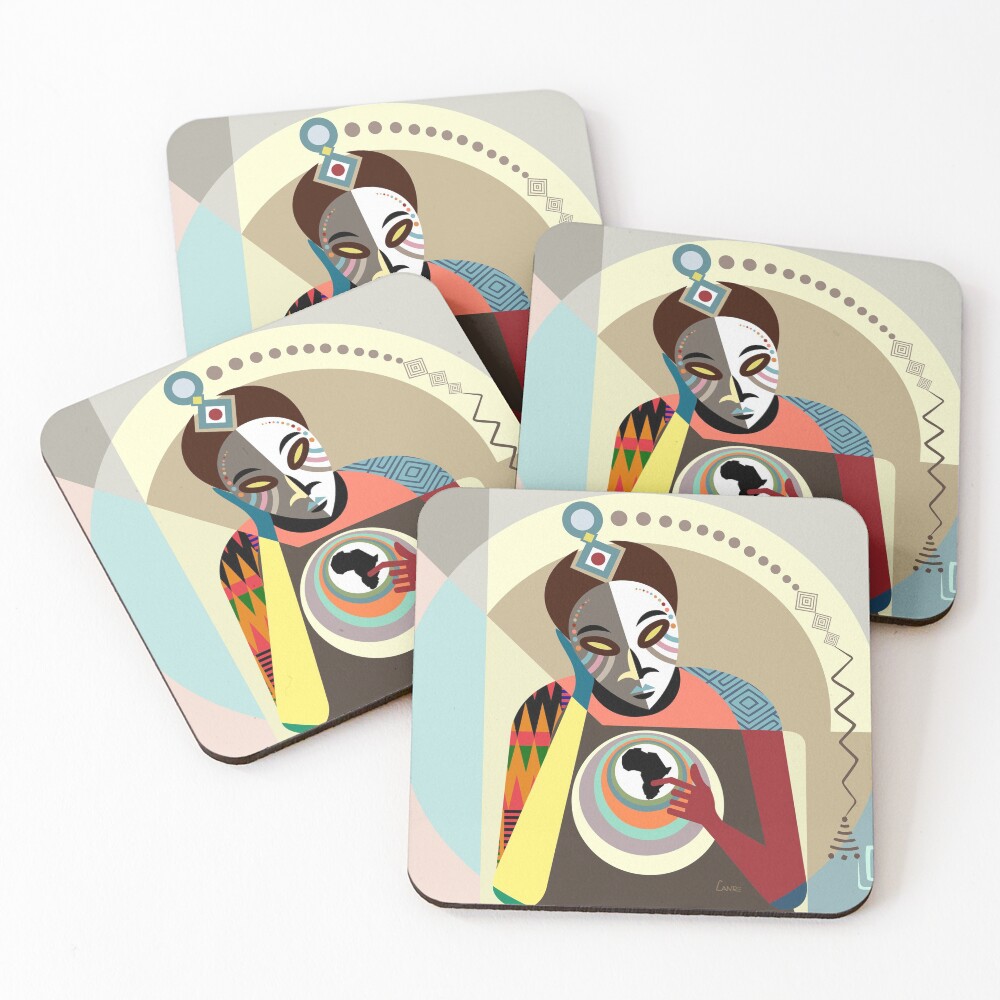 Item preview, Coasters (Set of 4) designed and sold by lanrestudio.