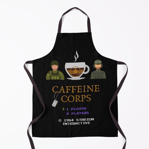 Item preview, Caffeine Corps Classic Video Game Title Screen designed and sold by Legit Hooligan.