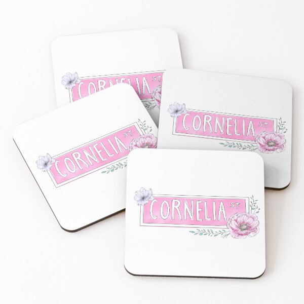 Item preview, Watercolor Floral Cornelia Street Sign | Pink Palette designed and sold by alfrescotree.