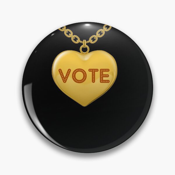Item preview, vote necklace heart designed and sold by John Hana.