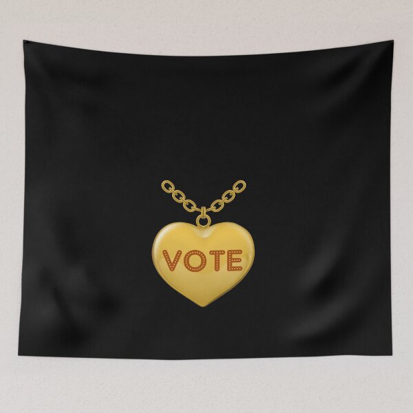 Item preview, vote necklace heart designed and sold by John Hana.