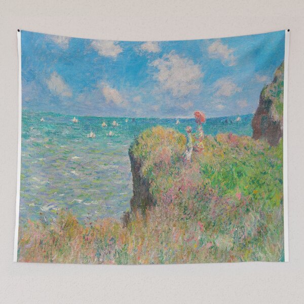 Item preview, Painting Art, Claude Monet Artist Paintings, Cliff Walk at Pourville, Home Decor designed and sold by SasyJamArt.