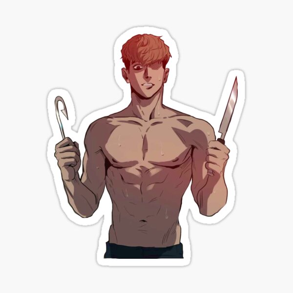 Sexy Anime Boy Stickers Redbubble - saitama abs roblox