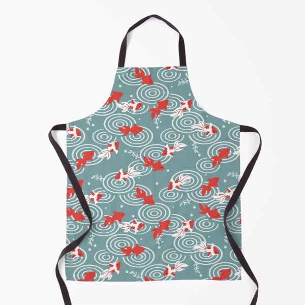 Item preview, Japanese Goldfish Pond Print designed and sold by Mini Tofu Shop.