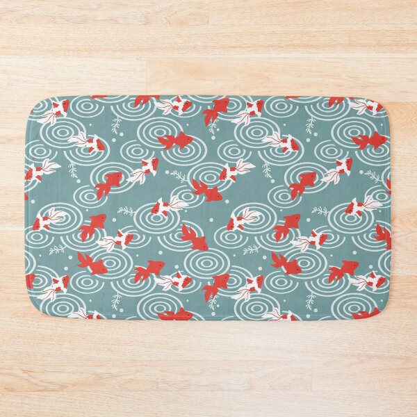 Item preview, Japanese Goldfish Pond Print designed and sold by Mini Tofu Shop.