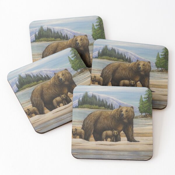 Item preview, Brown bear & cubs  designed and sold by opointonartist.