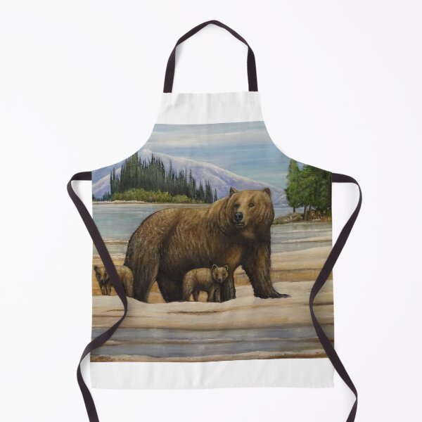 Item preview, Brown bear & cubs designed and sold by opointonartist.