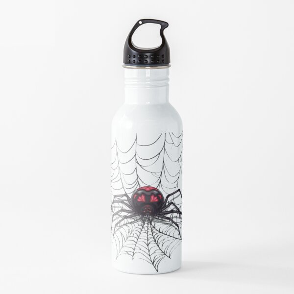 Black Spiderman Water Bottle Redbubble - bug de spiderman en roblox