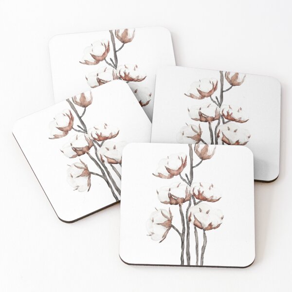 Item preview, hand painted white cotton arts  designed and sold by ColorandColor.