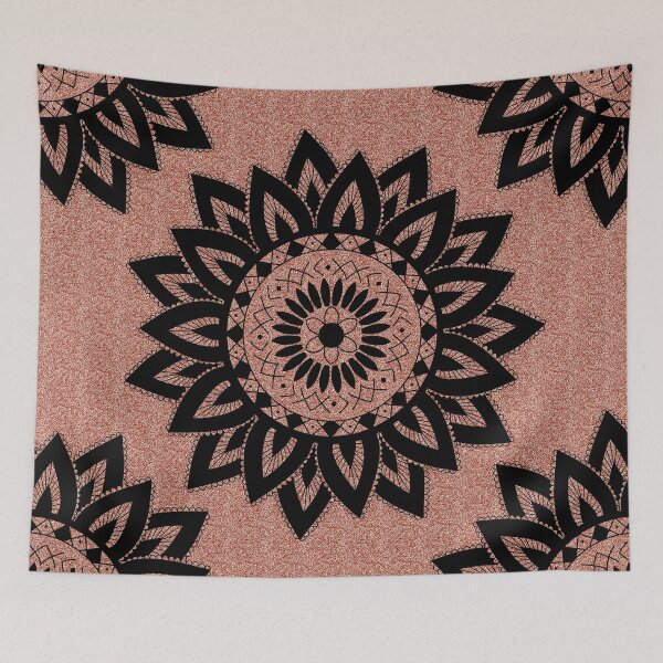 Item preview, Black mandala flowers designed and sold by SAS4rt.