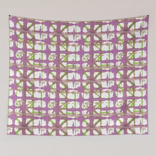Item preview, Plum Lime Watercolor Plaid designed and sold by pear-la.
