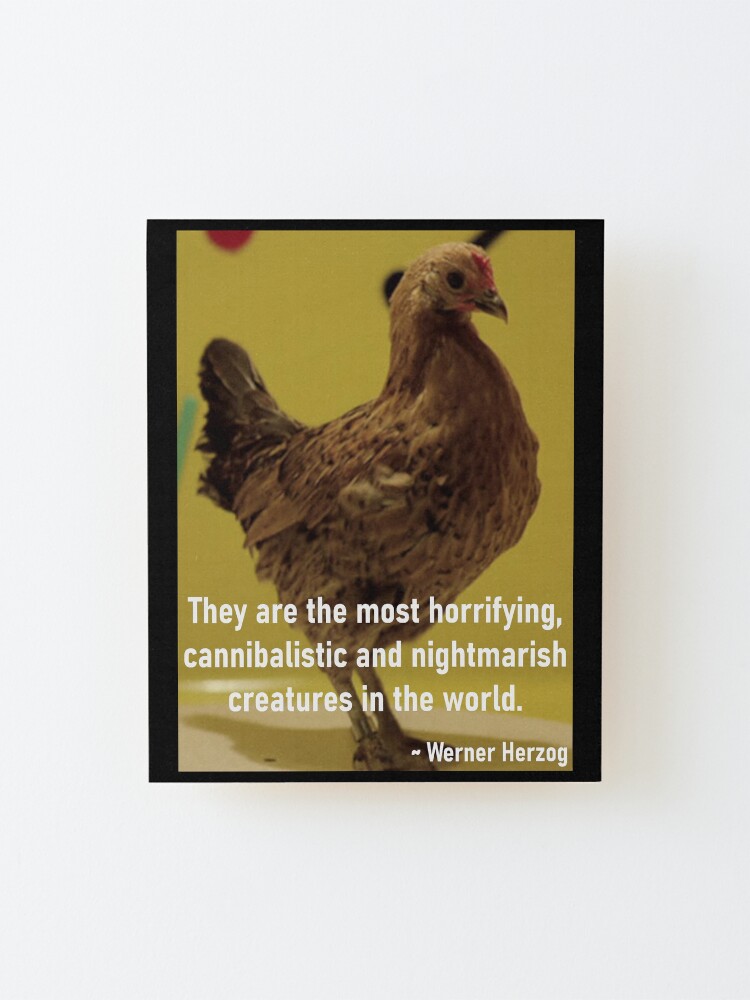Alternate view of Herzog's Dancing Chicken Mounted Print