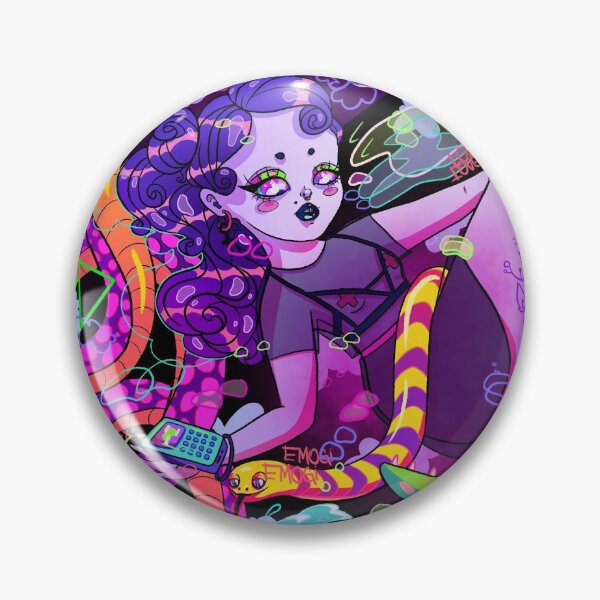 Call Girl, Anime Inspired Art Pin