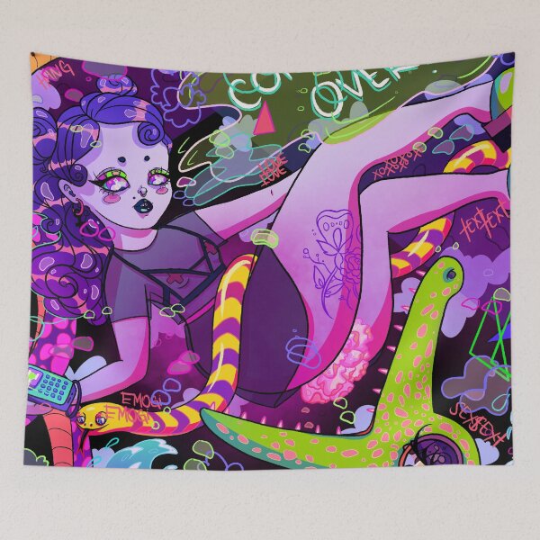 Item preview, Call Girl, Anime Inspired Art designed and sold by HannahHigh.