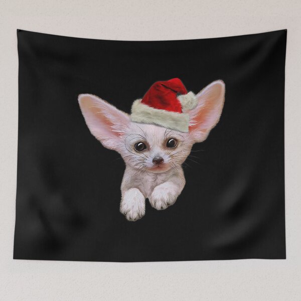 Item preview, Fox Puppy In Christmas Santa Hat Funny Foxes Lover  designed and sold by MagicJohnson22.