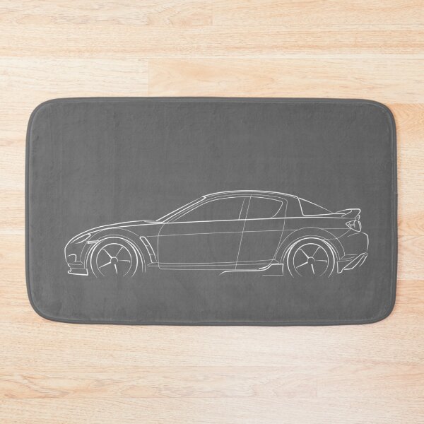 Item preview, mazda RX-8 - profile stencil, white designed and sold by mal-photography.