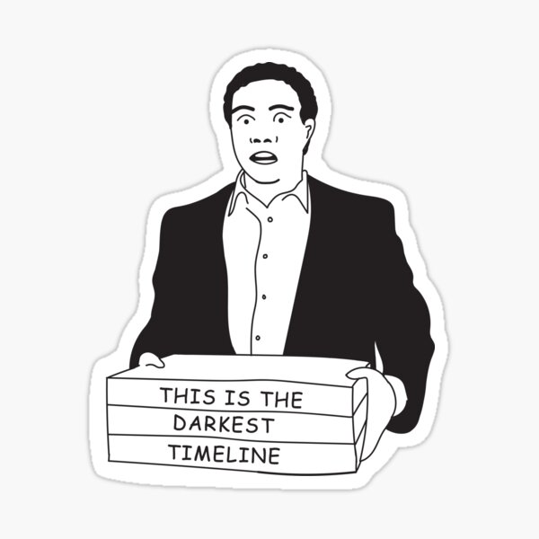 This is the darkest timeline Sticker