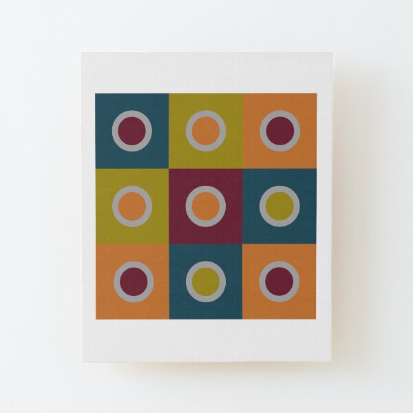 Abstract Wood Mounted Print