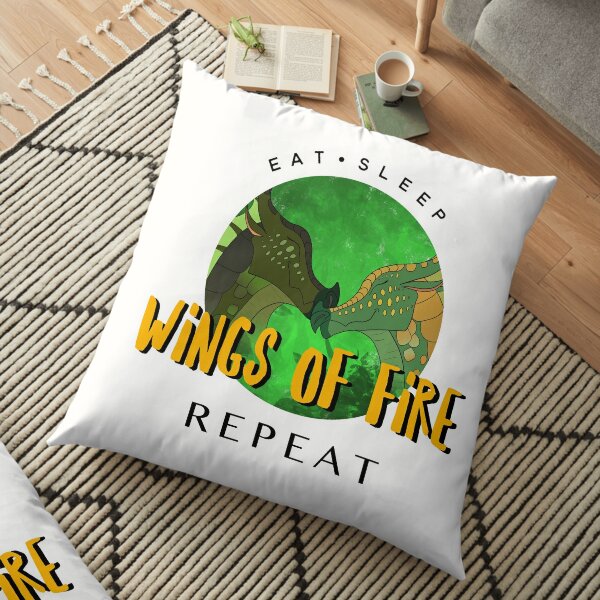 Eat Sleep Wings of Fire Repeat #6 Floor Pillow