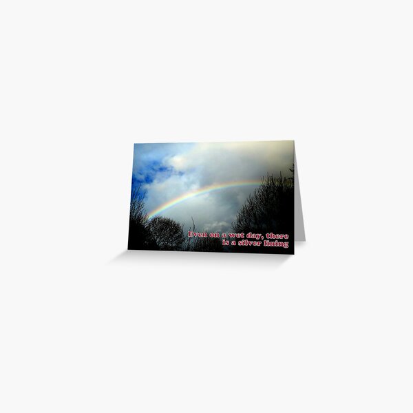 Wet Day, Silver Lining Greeting Card