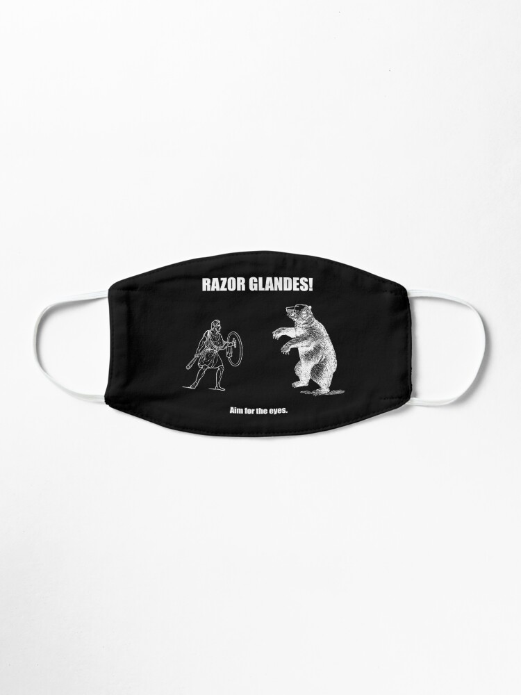 Alternate view of Razor Glandes! Aim for the Eyes. Mask