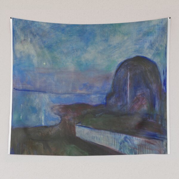Item preview, Painting Art, Edvard Munch Paintings Artist, Starry Night, Home Decor designed and sold by SasyJamArt.
