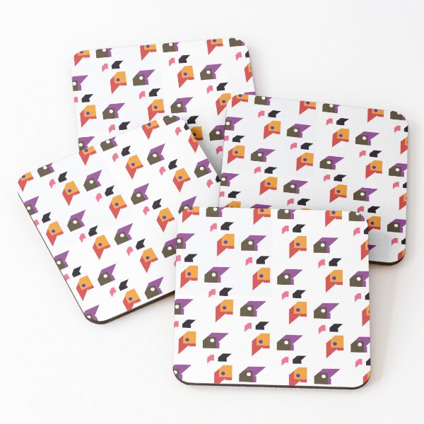 Item preview, Geometric Birds of Raven and Eagle designed and sold by Rechronicle.