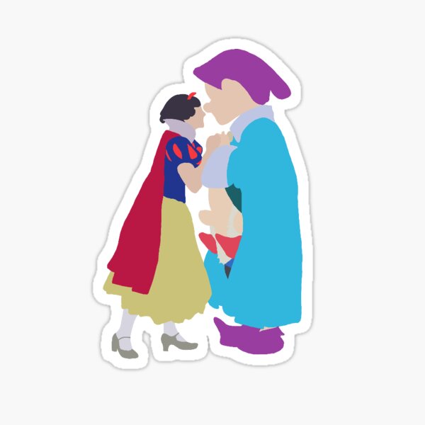 Snow And Dopey Sticker For Sale By Elddesign Redbubble 