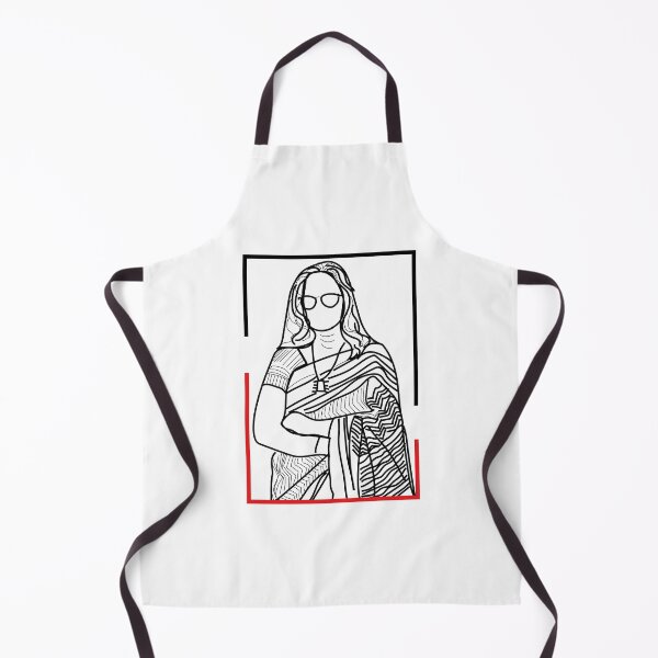 Item preview, Portrait of a woman of Indian origin wearing sari painting | vector art designed and sold by KARTICK DUTTA.