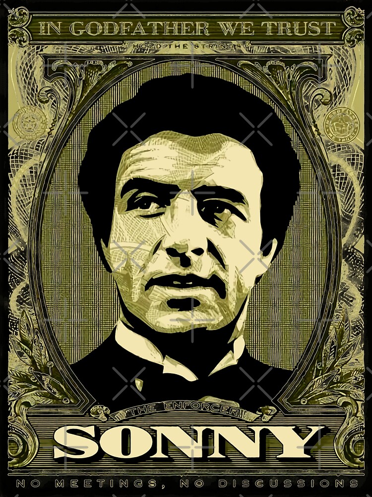 Santino Sonny Corleone The Godfather Black Tees Greeting Card By Purpanca Redbubble