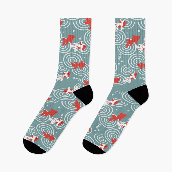 Item preview, Japanese Goldfish Pond Print designed and sold by Mini Tofu Shop.