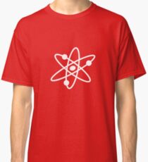 The Big Bang Theory Atom Logo 2 (in white) Classic T-Shirt