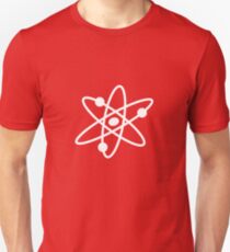 Camiseta unisex The Big Bang Theory Atom Logo 2 (en blanco)