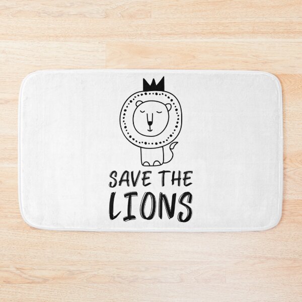 Item preview, Save the Lions Cute King Lion designed and sold by javes93.