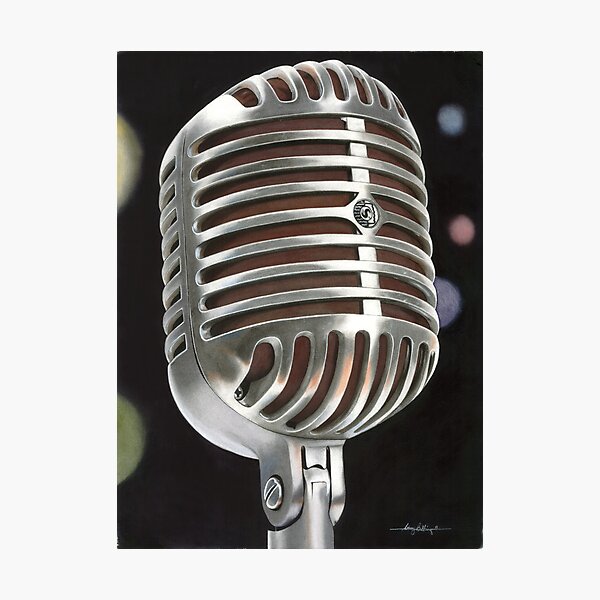 Microphone Photographic Print