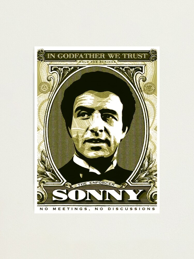 Santino Sonny Corleone The Godfather Photographic Print By Purpanca Redbubble