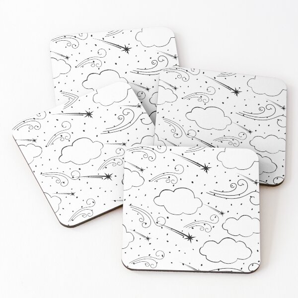 Item preview, Basic clouds and stars pattern gift design designed and sold by Michael Schmidt.